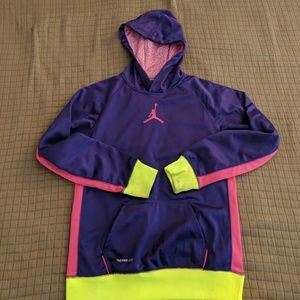 Girls Purple Jordan Nike Hoody XL